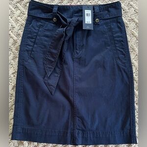 NEW Tommy Hilfiger Navy Pencil Skirt Belt size 0